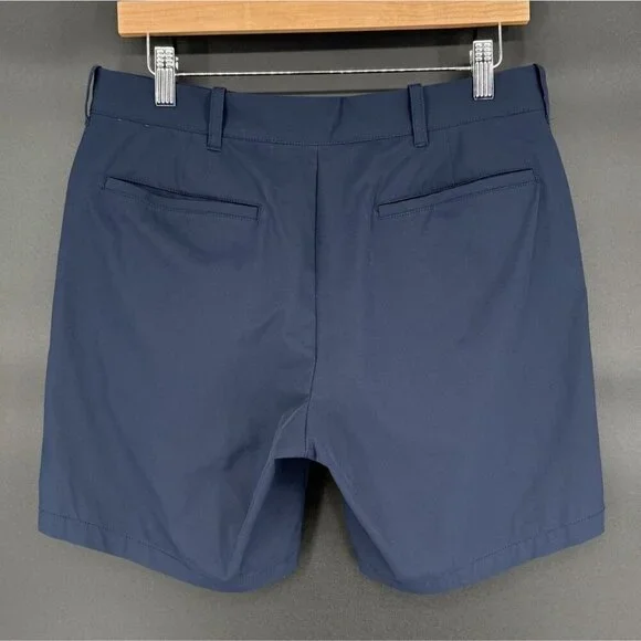 J.Crew Men's 7" Tech Shorts Size 31 Navy Outdoor Sun Protection Moisture Wicking - Picture 2 of 9
